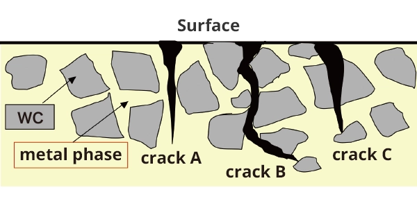 Model of crack development